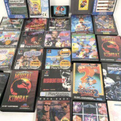 A Collection of Sega Megadrive. PlayStation Games.
