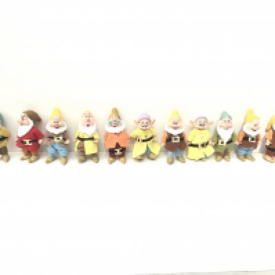 A collection of the dwarfs featured in Snow White film. 11 in total Disney. NO RESERVE