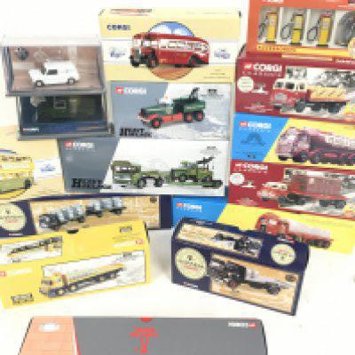 A Box Containing a Collection of Boxed Corgi Classics.