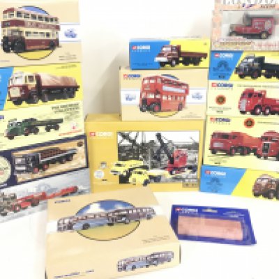 A Collection of Boxed Corgi Classics.including Lorry̢&#2013266057&#2013265922&#2013266146s. buses.