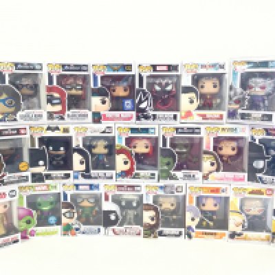 A bag containing 21 Funko Pop figures.