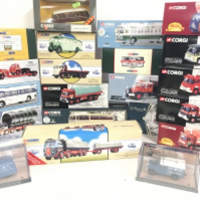 A Collection of Boxed Corgi Classics. Including Heavy Haulage. Guy etc.