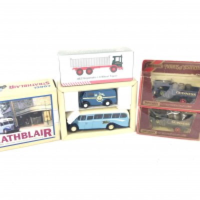 A box containing a quantity of Playworn Diecast toys to include Matchbox Corgi and Burago. Plus some boxed.