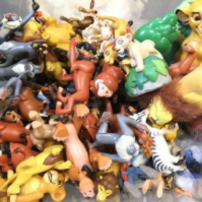 A Box Containing a Collection of Disney Lion King Figures. No Reserve.