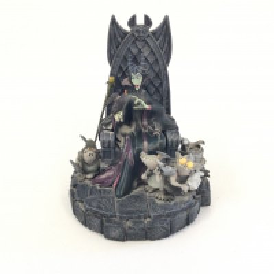 A Disney Gallery Sleeping Beauty Maleficent hidden trinket box figurine.