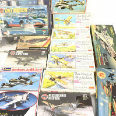 A Collection of Various Model Kits Including Airfix. Revell and Impact Kits.