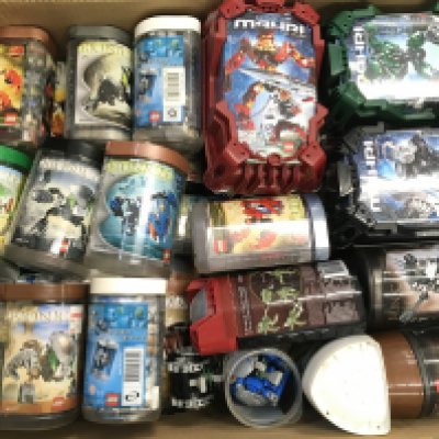 A Box Containing Boxed Lego Bionicles. No Reserve.