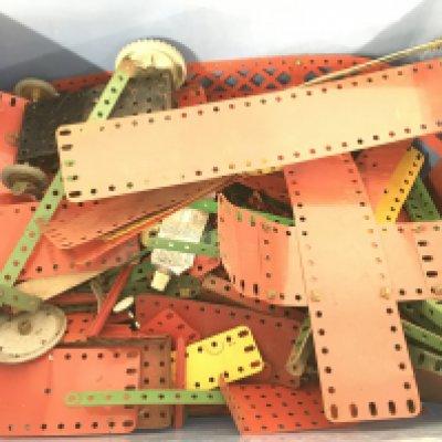 A Box Containing Loose Meccano. No Reserve.