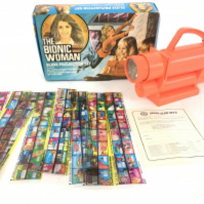 A Boxed Chad Valley The Bionic Woman Slide Projector Set.