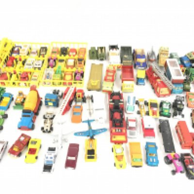 A Large Collection of Playworn Matchbox Cars etc. (2).