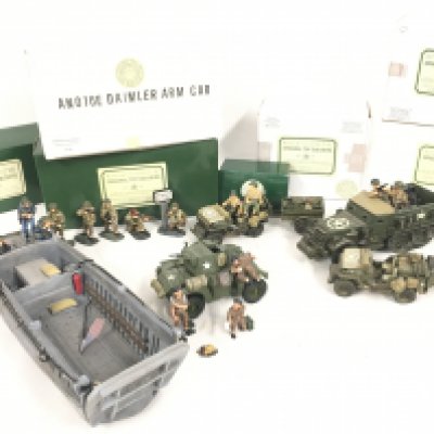 A Collection of Boxed King And Country Figures and Vehicles.including Arnhem and Normandy. No Reserve.