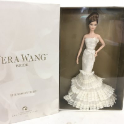 A boxed Barbie doll Vera Wang The Romanticist Gold Label