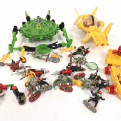A collection of Playworn Britains Stargard spacecraft..Astronauts and Aliens. Includes other craft.