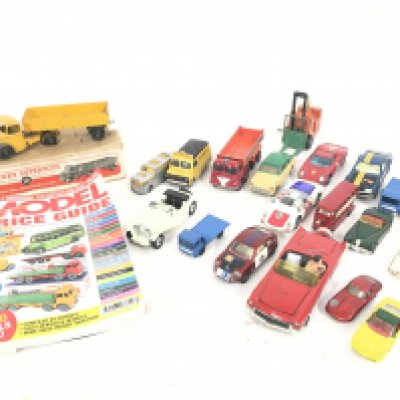 A Collection of Playworn Diecast And a Boxed Dinky Supertoys Bedford Articulated Lorry #521.
