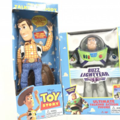 A Boxed Think Way,Toys Toy Story Talking Woody and a Boxed Toy Story Talking Buzz Lightyear.(2).