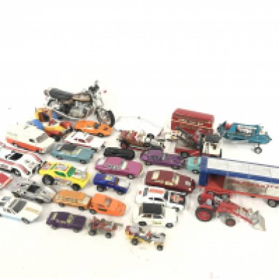 A Collection of Playworn Diecast including Corgi.