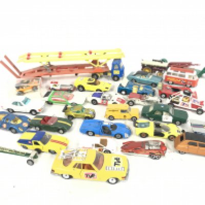 A Collection of Playworn Diecast. Including Corgi. Matchbox. Etc.