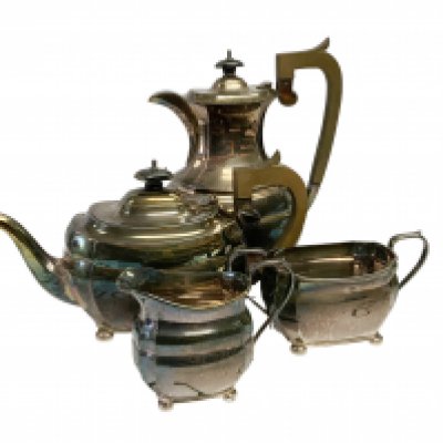 A 4 piece hallmarked silver teaset, C J Vander Ltd, London 1958. Total weight approximately 1.75kg