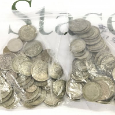 Pre 1947 silver British coinage including Florins, Shillings