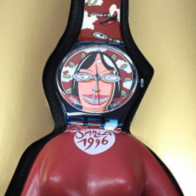 A vintage SMILLA 1996 swatch watch.