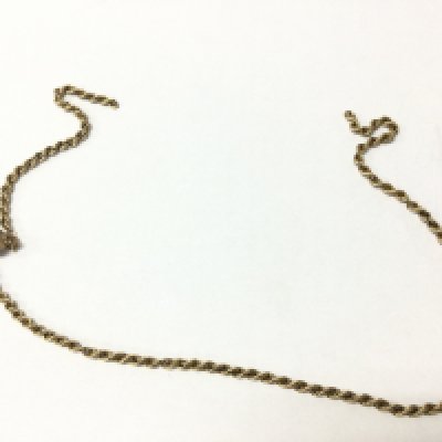 A 9ct gold necklace . 6g total weight. Postage category A