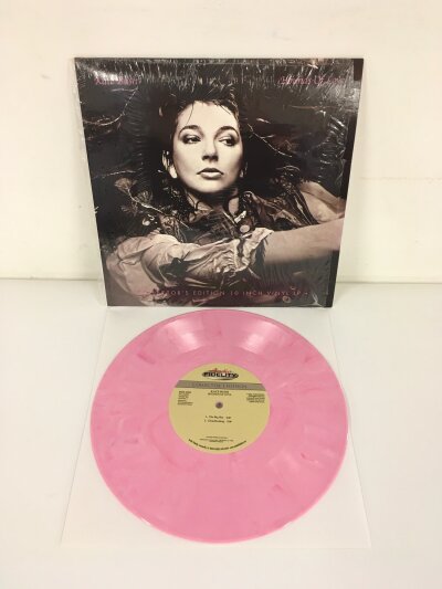 A Kate Bush - Hounds Of Love RSD pink vinyl 10" disc.