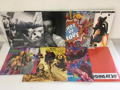 A collection of over 30 LPs, mostly sealed, by various artists including Arctic Monkeys, Bob Dylan, The Move, Naked Raygun and others, includes 180g coloured vinyl examples.