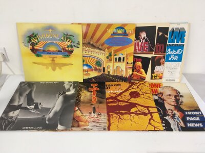 Fifteen Wishbone Ash LPs comprising a limited edition Live Dates Volume 2, a Japanese import Live In Tokyo, Pilgrimage and others.