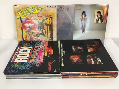A collection of LPs and 7" singles by various artists including Jimi Hendrix, T Rex, Traffic and others.
