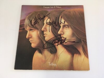 A fully signed Emerson, Lake & Palmer LP, no COA.