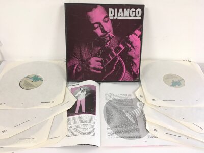 A Django Reinhardt 8LP Affinity box set complete with book insert.