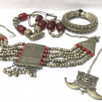 Persian jewellery including necklaces and bangles, postage category A