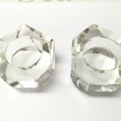 Oleg Cassini glass paperweights . 4.5cm tall. This lot cannot be posted