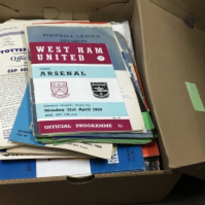 Vintage Football programmes including England, West Ham, Tottenham, Chelsea etc. postage catb