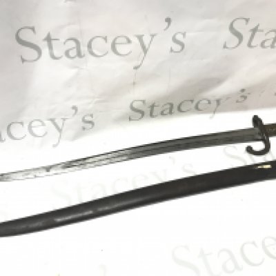 A French Chassepot Bayonet marked 1869. With scabbard. this lot cannot be posted