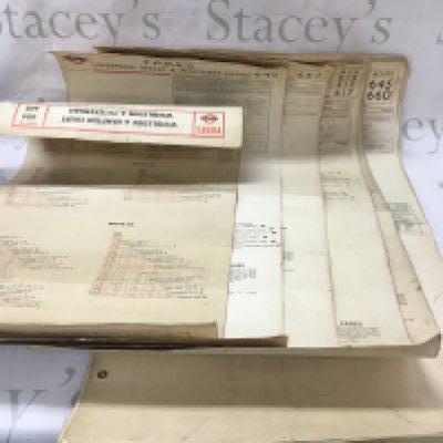 A collection of trolley bus timetables and a underground northern line map.