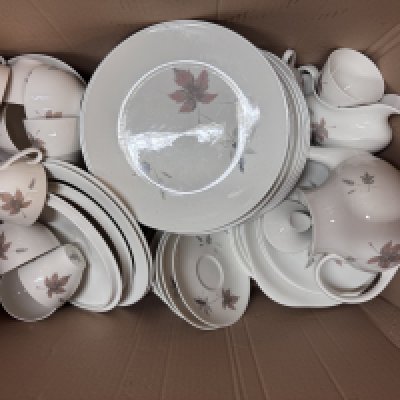 An extensive collection of Royal Doulton Tumbling leaves dinner and tea china.