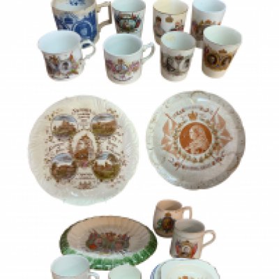 A good collection of Royal commemorative ceramics, (some condition issues).