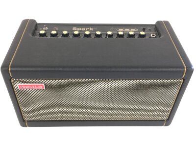 A Positive Grid Spark 40 amplifier with power lead.