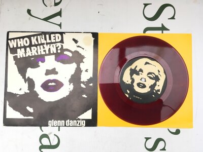 Glenn Danzig - Who Killed Marilyn? A limited edition second US pressing 7" single on purple vinyl. Limited to 500 copies. Vinyl EX, sleeve VG.