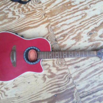A CL Clarissa G-700EL electro acoustic guitar. Comes with a soft padded case.