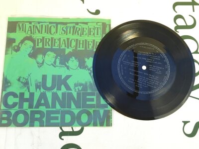 Manic Street Preachers. A 1990 limited edition UK Channel Boredom / I Don't Know What The Trouble Is flexi disc, only 1,000 ever produced. EX/EX.