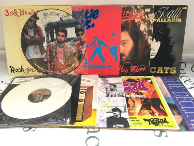 Ten various LPs and 12" singles by various artists including The Beastie Boys, Bad Brains and others plus some soundtrack LPs including a limited edition picture disc for The Return Of The Living Dead.