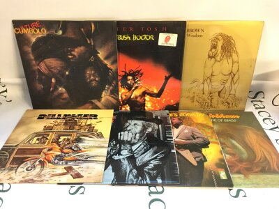Fifteen reggae, funk and soul LPs by various artists including Peter Tosh, Professor Longhair, Billy Cobham and others.