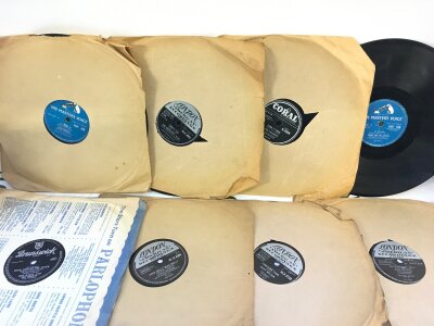 A collection of rock n roll 78s plus some early 10" records. Artists include Little Richard, Elvis Presley, Eddie Cochran and others.