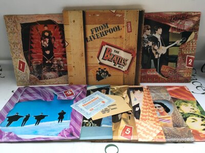 A Beatles From Liverpool 8LP vinyl box set. Comes with original World Records guarantee insert.