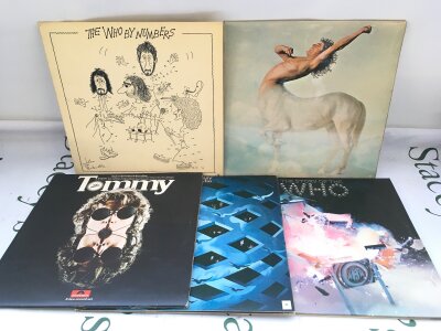 Four LPs by The Who plus a Roger Daltrey Ride A Rock Horse LP (5).