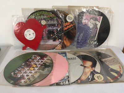 En picture discs by various artists including Paul McCartney, Donna Summer, Frankie Foes To Hollywood and others.