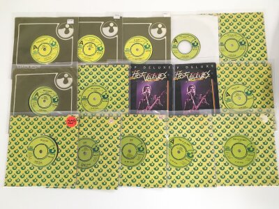 A collection of Be Bop Deluxe records comprising twenty two 7" singles and a Live In The Air Age LP with additional 7" single includes demo discs.