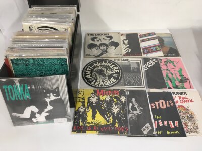 A collection of 7" singles comprising mainly punk bands including Sex Pistols, Ant Nowhere League, Misfits and many more.